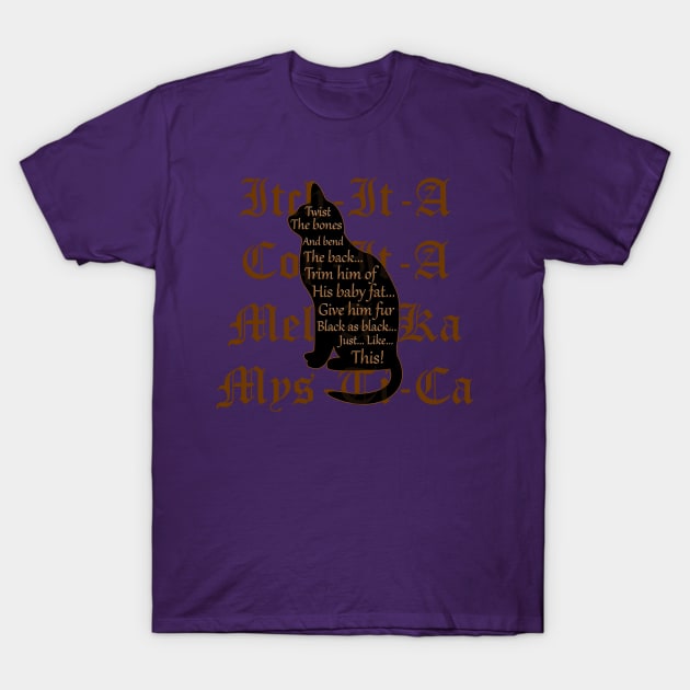 Black Cat Curse T-Shirt by WickedFaery